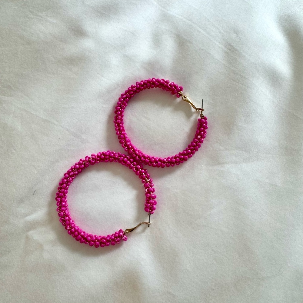 Fabrik Beaded Hoops